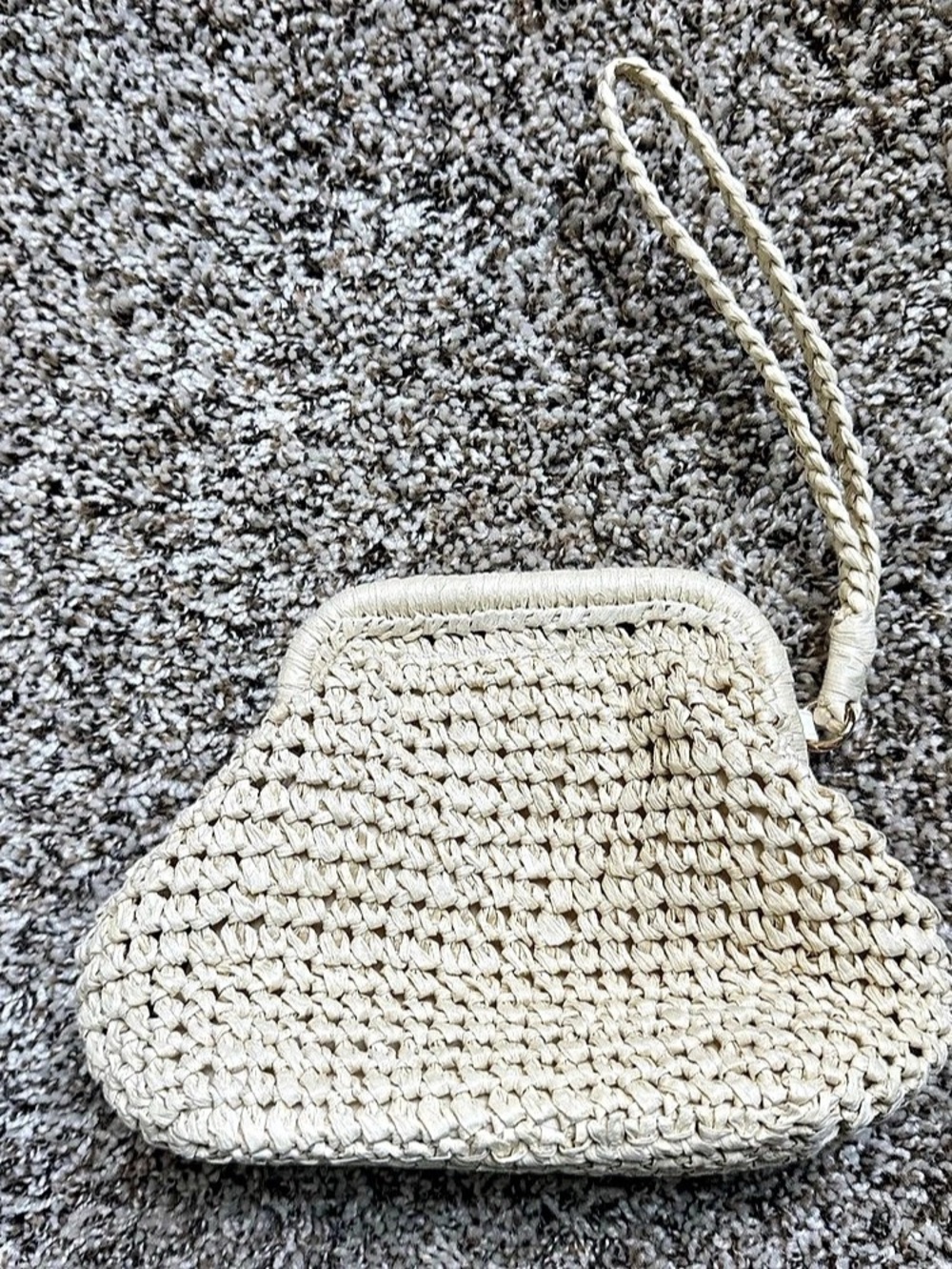Banana Republic Straw Rattan Wristlet